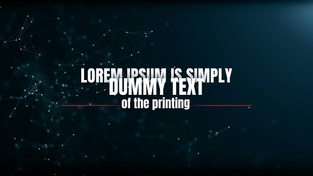 After Effects Minimal Centered Text Animation with Thin Color Underline Template