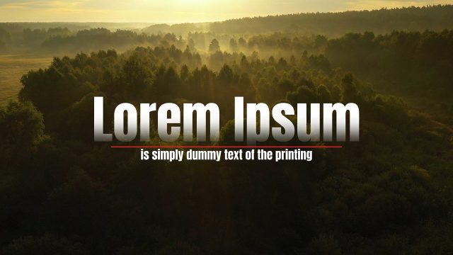 Gradient Big Word Corporate Title Animation with Scarlet Underline Subtitle After Effects Template