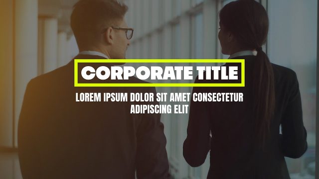 Bright Frame Corporate Titles with Text Motion Graphics Template for Premiere Pro