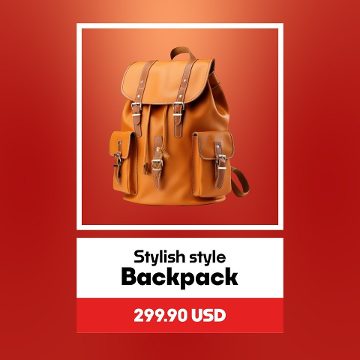 Square Product Promo featuring Swinging Ruby Frame After Effects Template