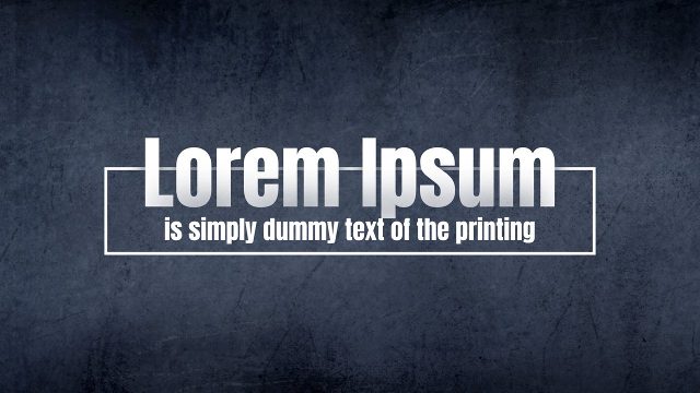 Framed Lowercase Headline Corporate Title Animation for After Effects