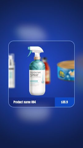Vertical Black Friday and Cyber Monday Glass Frame Product Carousel Story After Effects Template