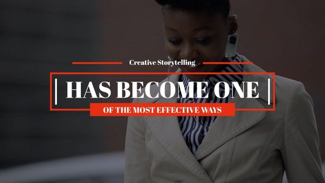 After Effects Red Outline Storytelling Headline Free Template Download