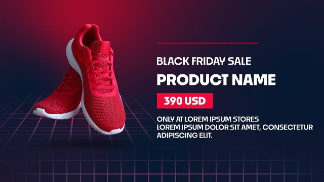 Black Friday Sales Promotion and Product Presentation Animation After Effects Template