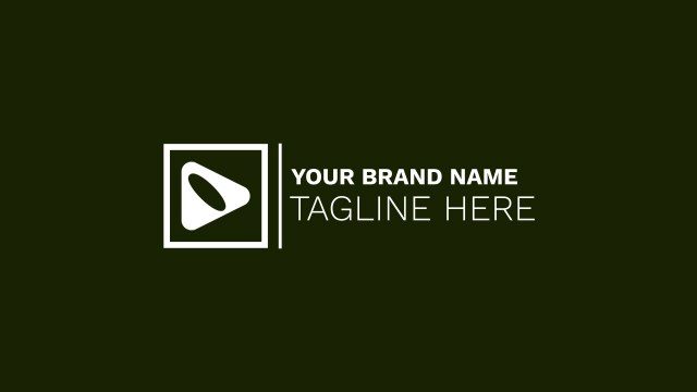 Square Frame Logo Animation with Divider Line Free Premiere Pro Templates Download