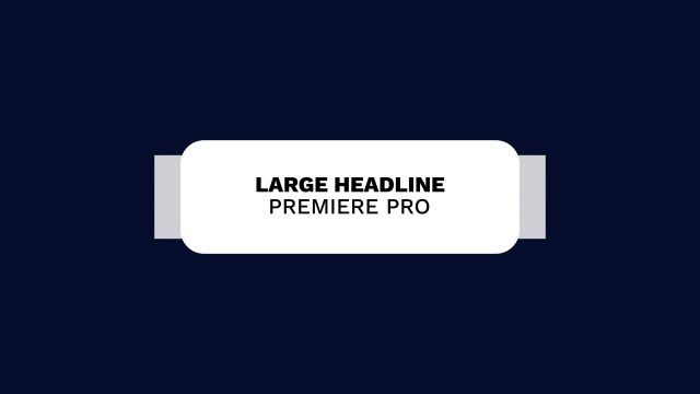 Readable Headlines Free Premiere Pro Text Animation Template