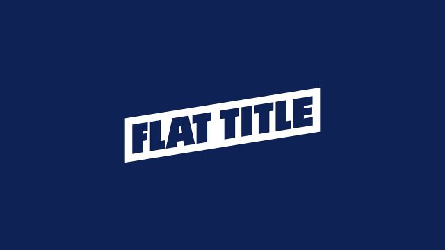 Simple Slanted Flat Box Titles for Commercial Ads After Effects Project