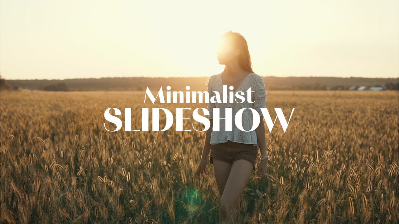 Serif Header Photo Slideshow with Leaning Strips Premiere Pro MOGRT