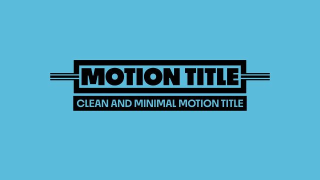 Animated Corporate Minimal Motion Title Frame with Long Side Lines Premiere Pro MOGRT Templates