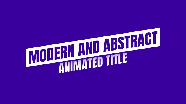Tilted Animated Title Text Animations with White Label Template for Adobe Premiere Pro