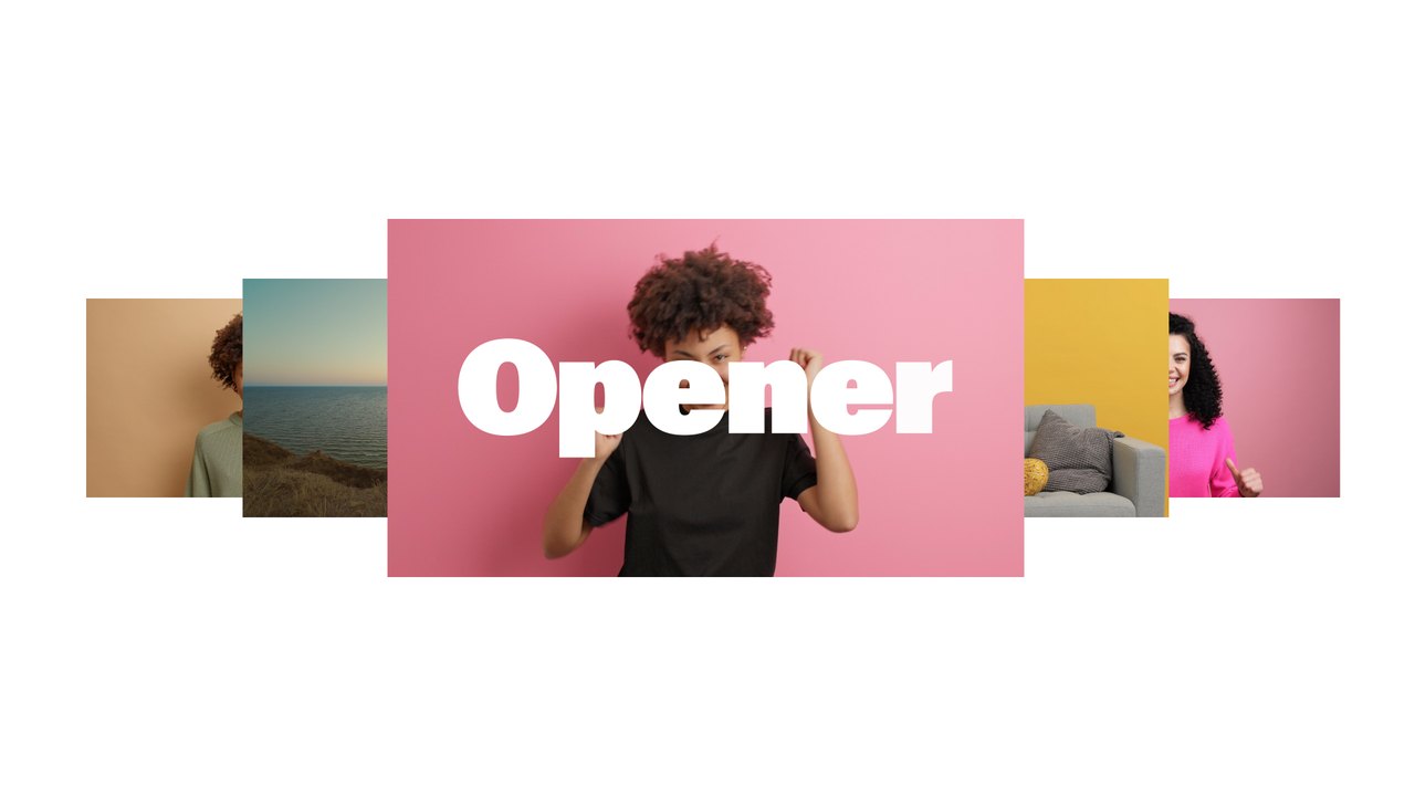 Pastel Fashion Frames Photo Slideshow Premiere Pro MOGRT for Style Promos