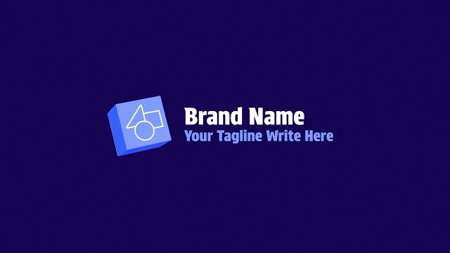 3D Box Logo Animation with Tagline After Effects Template