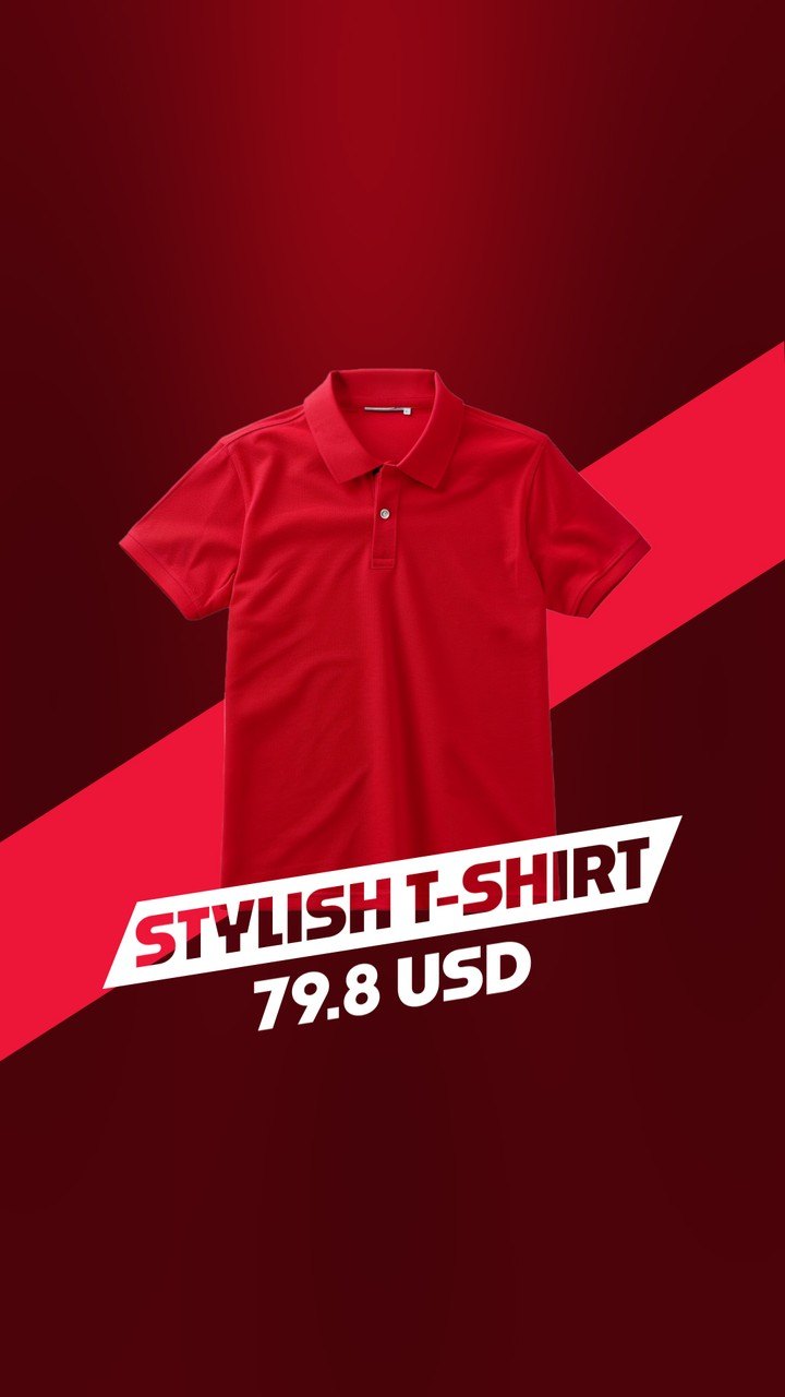 Vertical Red Slash Stripe Label Sale Offer Story Premiere Pro MOGRT