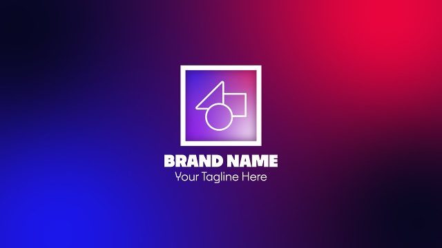 Colorful Gradient Badge Logo Animations After Effects Template Pack