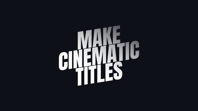 Minimalist Animated Text Premiere Pro MOGRT