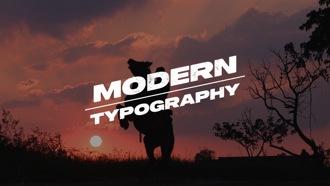 Dipping Word Title Animation with Underline After Effects Template