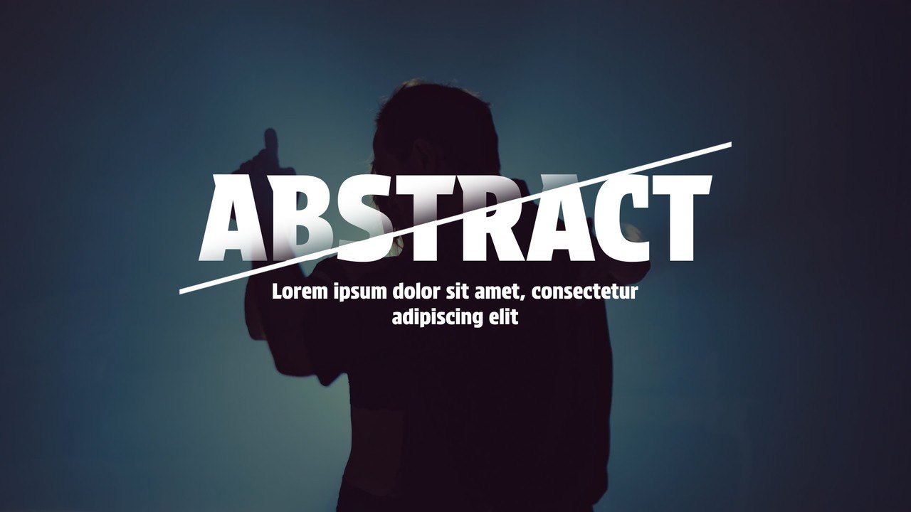 Abstract Animated Title featuring Struck Through Bold Word Premiere Pro MOGRT