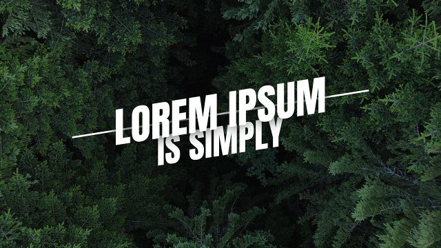 Squeezing Letters Tilted Two Line Caps Corporate Text Animation on Thin Line After Effects Template
