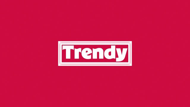 Animated Trendy Word in Outline Box on Bold Red Background After Effects Video Template