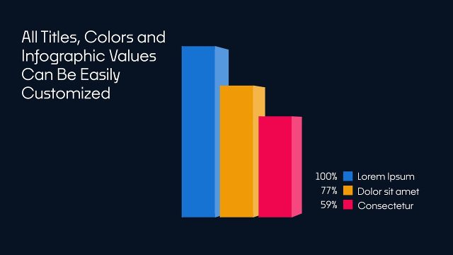 Animated Bar Graph Infographics for Business Reports Premiere Pro Motion Graphics Template