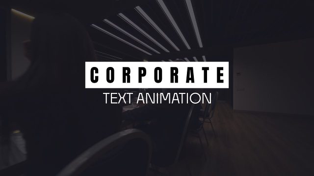 Tracked Letters in a Box with Thin Caption Corporate Text Animations for Tutorial Videos After Effects Template