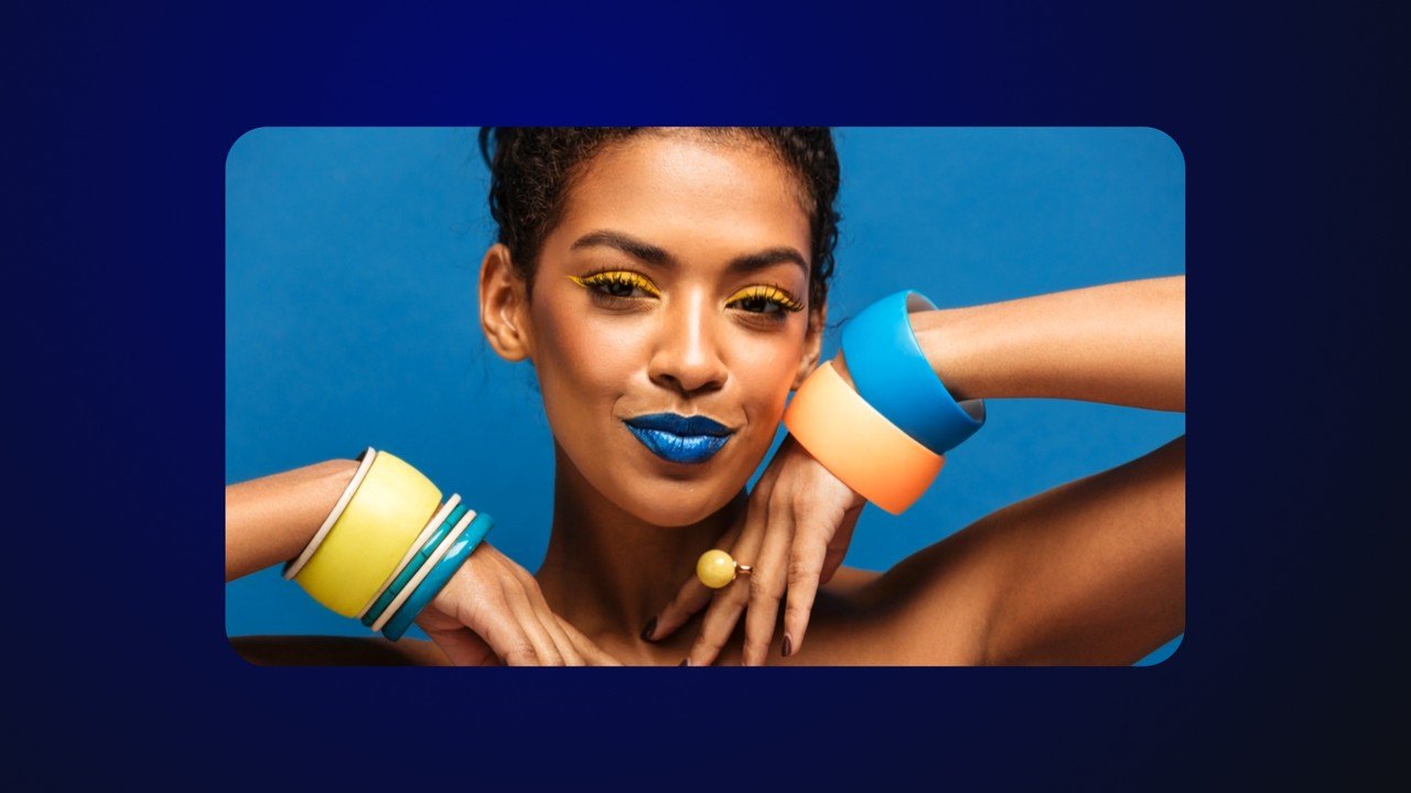 Geometric Picture Montage Slideshow with Bright Blocks Premiere Pro MOGRT