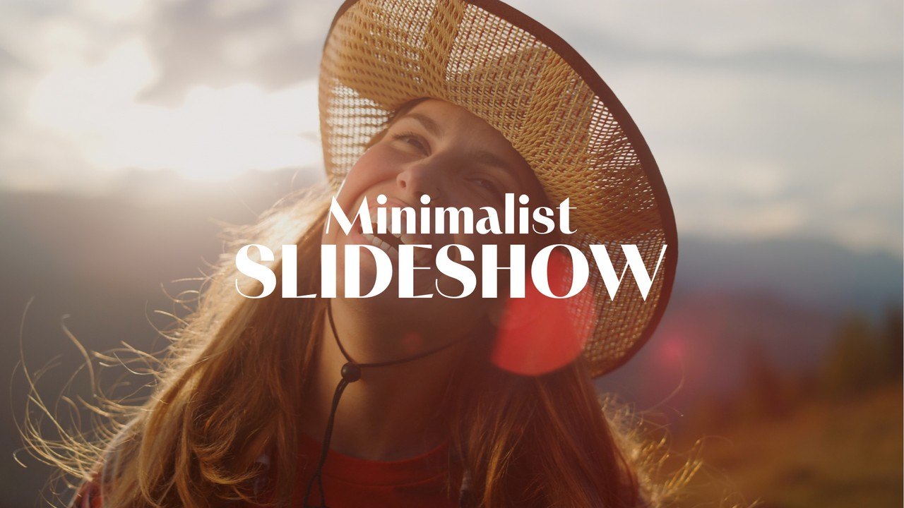 Minimalist Photo Slideshow with Slanted Panels After Effects Template