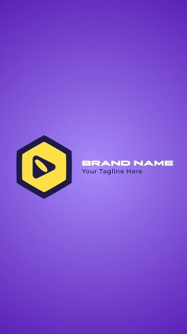 Simple Vertical Logo Animation After Effects Template