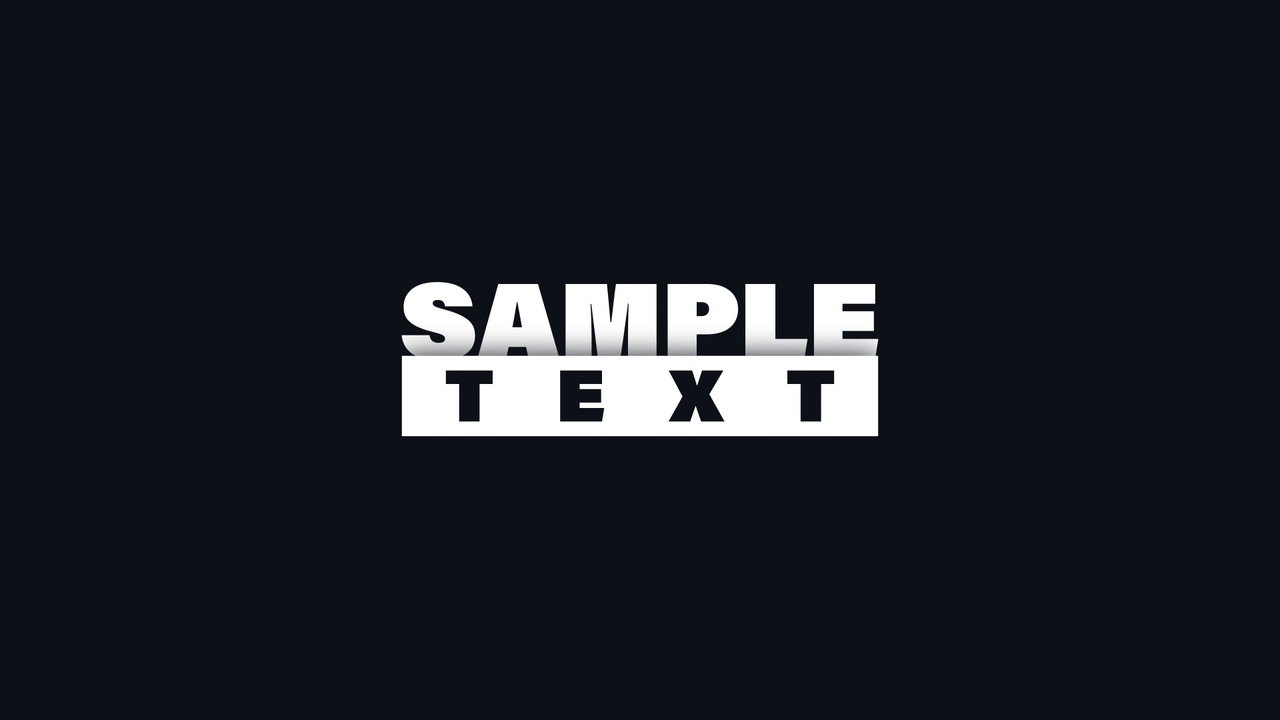 Bold Word Animated Title featuring Block Cursor and Tracked Plate After Effects Template