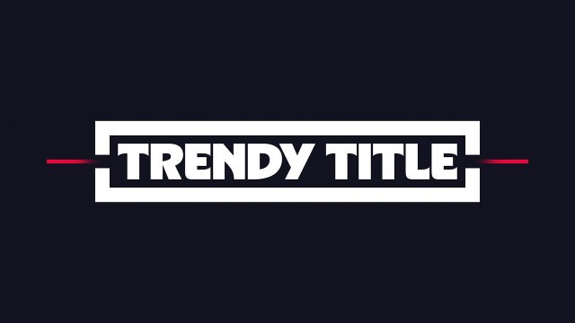 Animated Trendy Outline Box Titles with Long Side Rules Video Template for After Effects