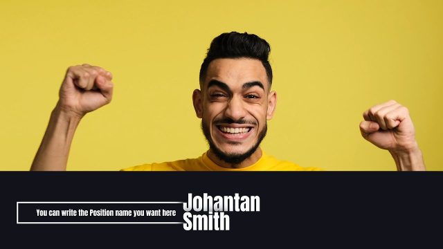 Outline Box Position Text Name Lower Thirds Template for After Effects