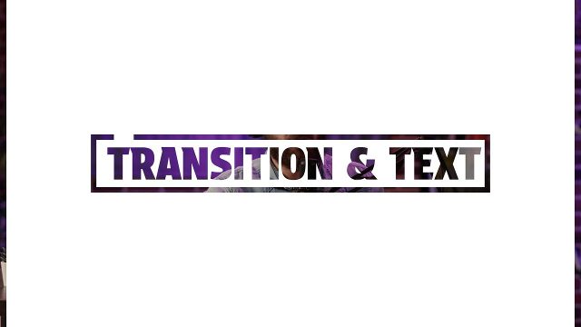 Text Transition with Framed Ampersand Phrase and Split Panel Premiere Pro MOGRT