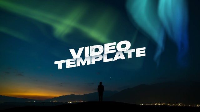 Dramatic Title Animation with Tilting Wide Capitals After Effects Template