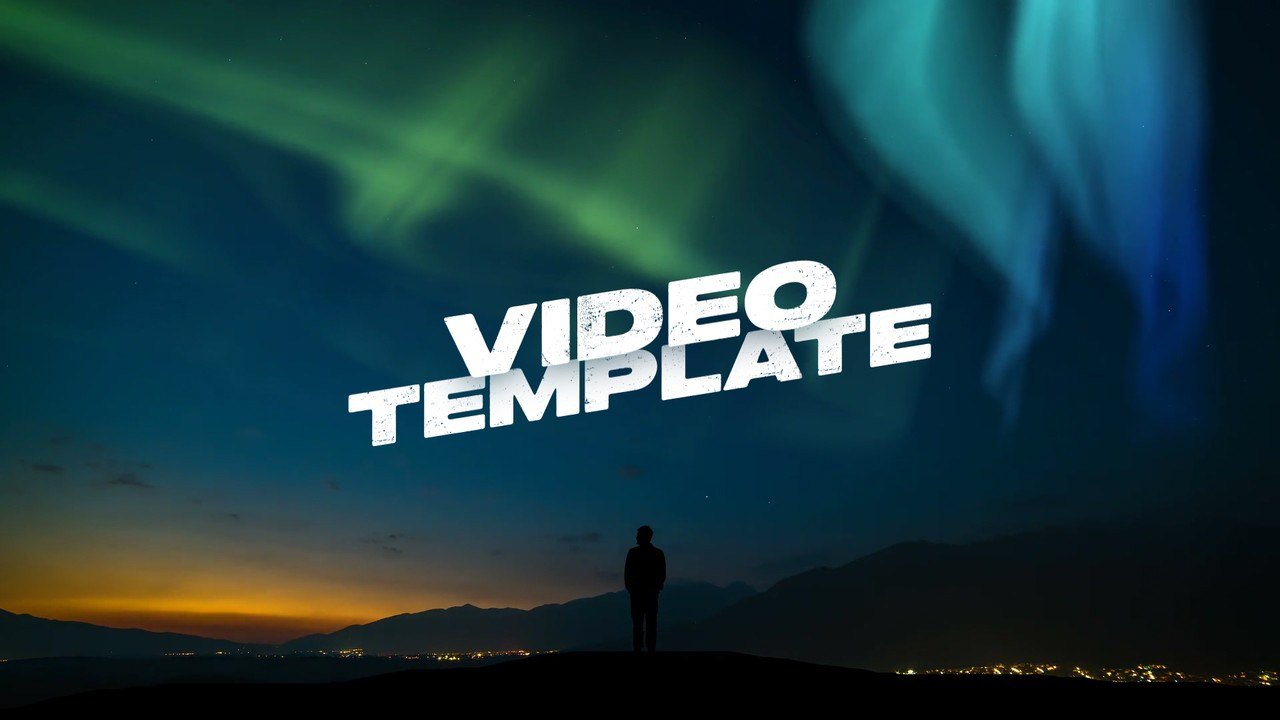 Dramatic Title Animation with Tilting Wide Capitals After Effects Template