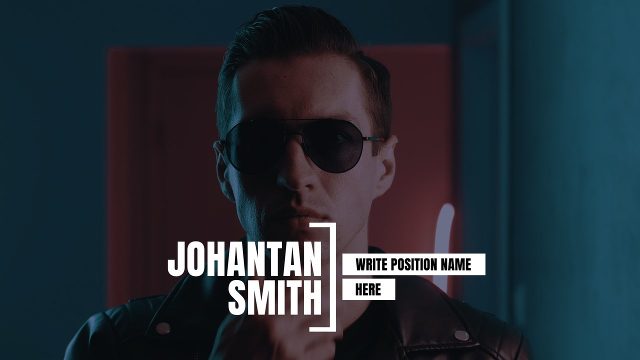White Position Labels Lower Third with Side Bracket Premiere Pro Motion Graphics Template