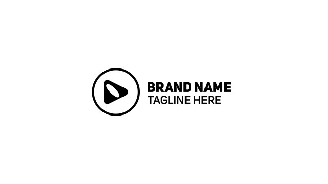 Free Premiere Pro Circle Mark Wordmark Logo Animation for End Cards