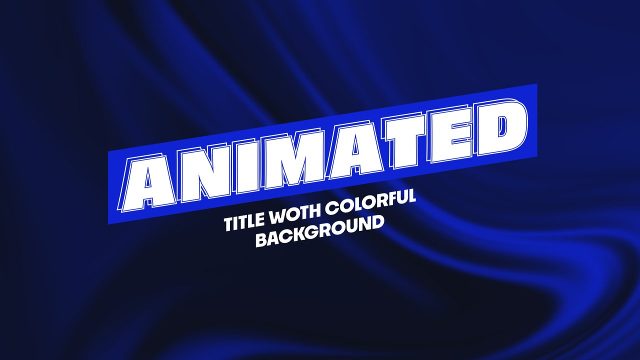 Blue Silk Badge Corporate Animated Title with Italic Caps After Effects Template