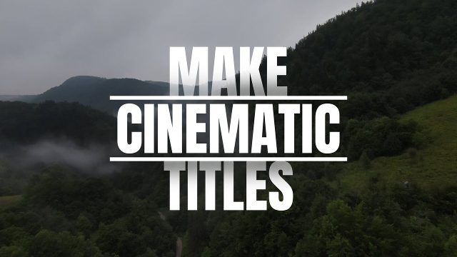 Professional Cinematic Title Animations Template for After Effects