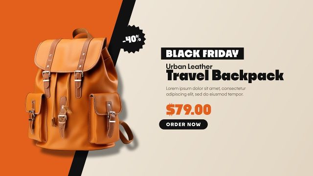 Black Friday Diagonal Split Sale Animations After Effects Template