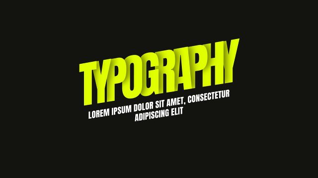 Simple Angled Acid Green Headline with Paragraph Text for Lookbooks MOGRT Template