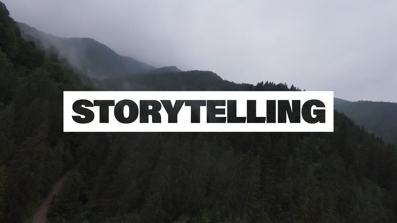 Heavy Uppercase Storytelling Label Titles After Effects Template for Outdoor Films