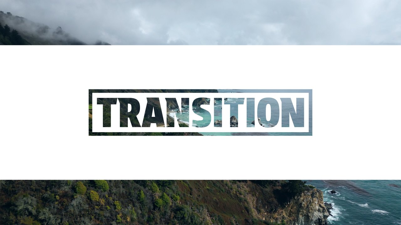 Bold Bordered Word Green Land Transition Premiere Pro MOGRT