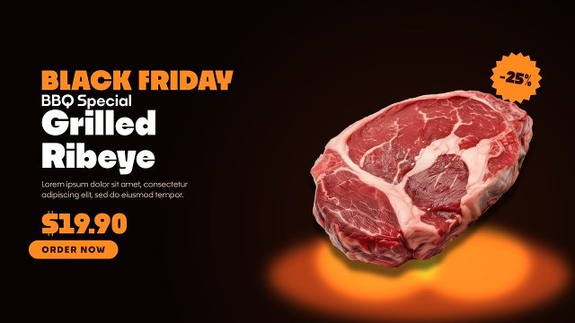 Black Friday Fire Glow Store Promotion After Effects Project