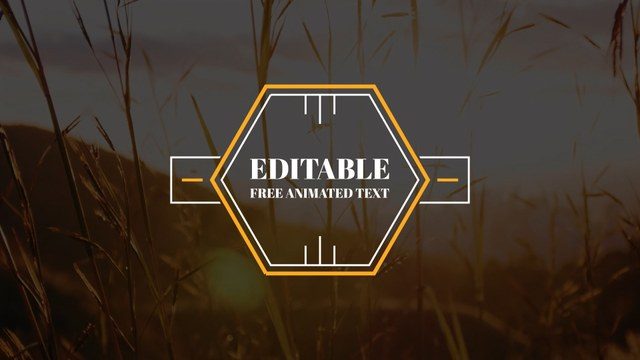 Editable Free Animated Text Titles for Online Advertising Videos