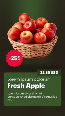 Black Friday Apple Basket Green Card Deal Premiere Pro PRPROJ Template