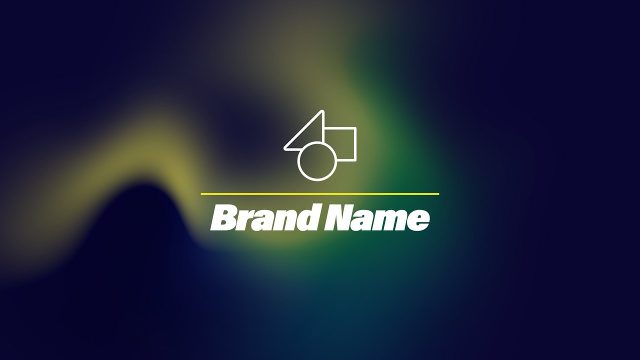 Lime Gradient Lights Slanted Title Logo After Effects Template