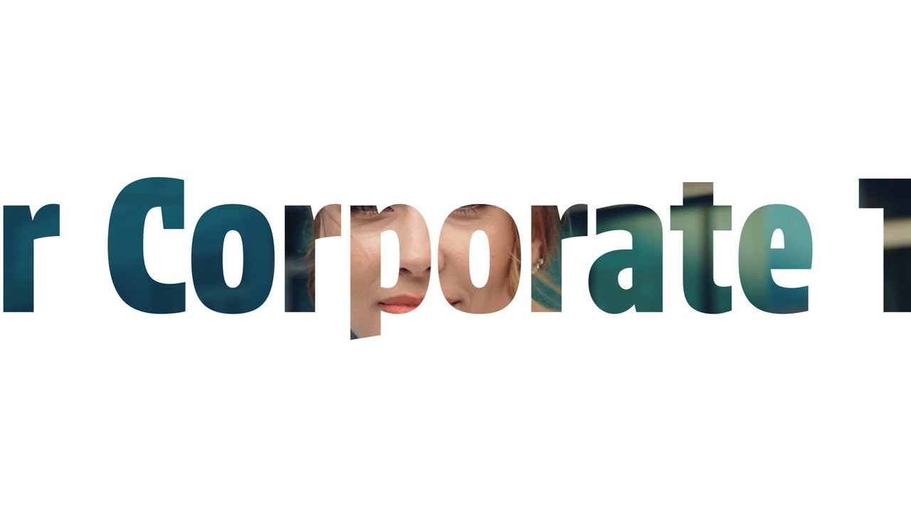 Corporate Headline Transitions with Video Masked Stretch Premiere Pro MOGRT