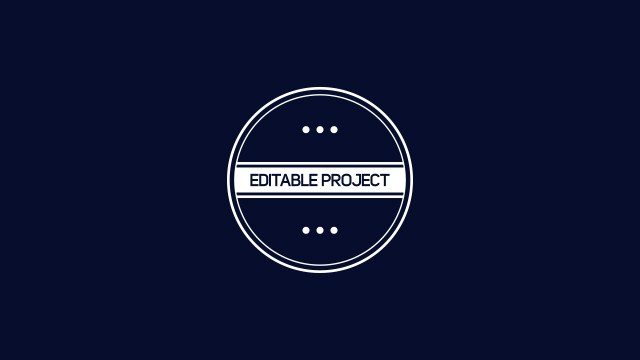 Company Band Circle Badge Typography – Free After Effects Template