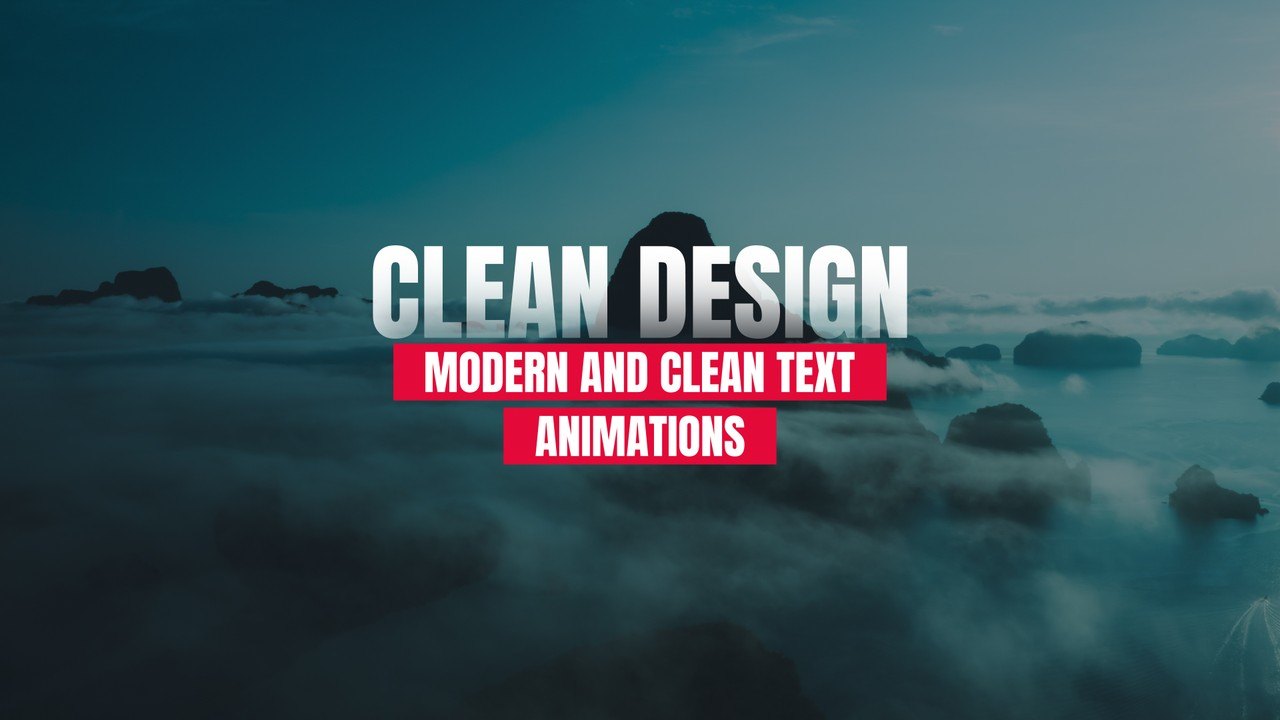 Condensed Heading Animations featuring Stacked Red Tags After Effects Template