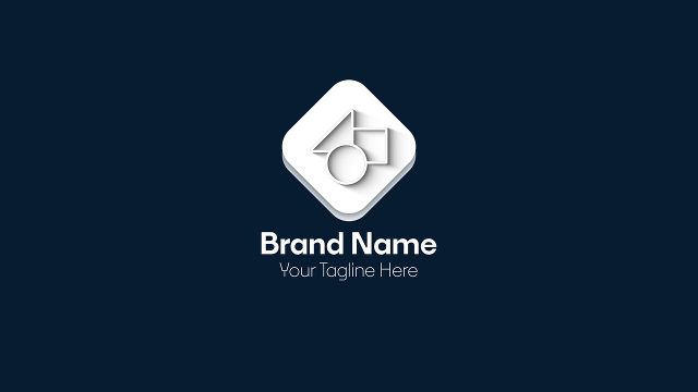 White Diamond Badge Logo Reveal Animation for Premiere Pro